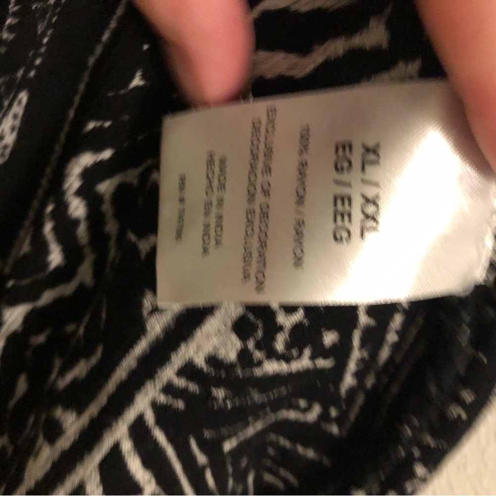 Bila Black and White Printed Kimono Wrap XL/XXL - Picture 4 of 7